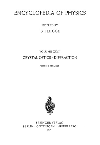 Kristalloptik · Beugung / Crystal Optics · Diffraction