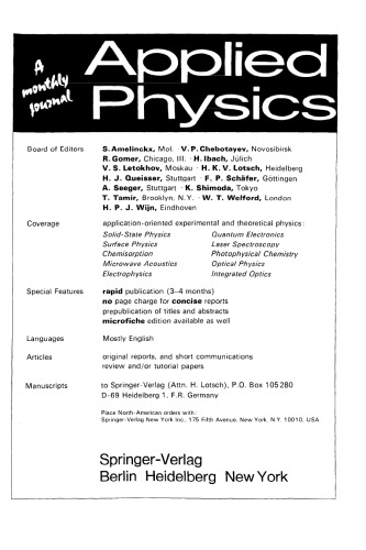 X-Ray Optics: Applications to Solids