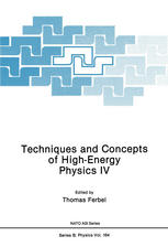 Techniques and Concepts of High-Energy Physics IV