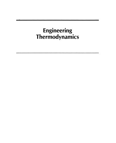 Engineering Thermodynamics: SI Edition