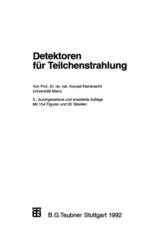 Detektoren für Teilchenstrahlung