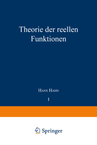 Theorie der reellen Funktionen