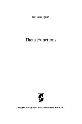 Theta Functions