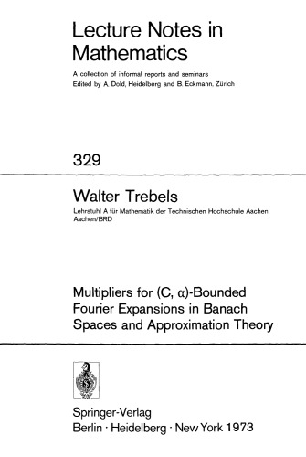 Multipliers for (C, α)-Bounded Fourier Expansions in Banach Spaces and Approximation Theory