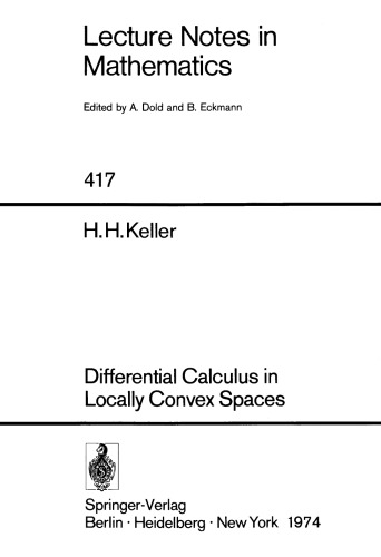 Differential Calculus in Locally Convex Spaces