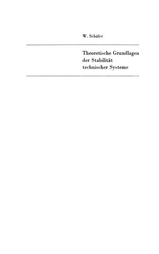 Theoretische Grundlagen der Stabilität technischer Systeme: Direkte Methode