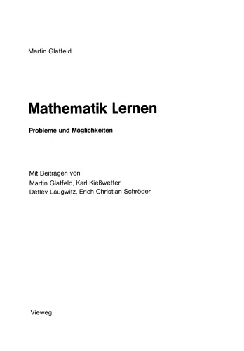 Mathematik Lernen: Probleme und Möglichkeiten