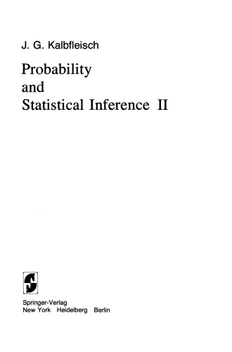 Probability and Statistical Inference