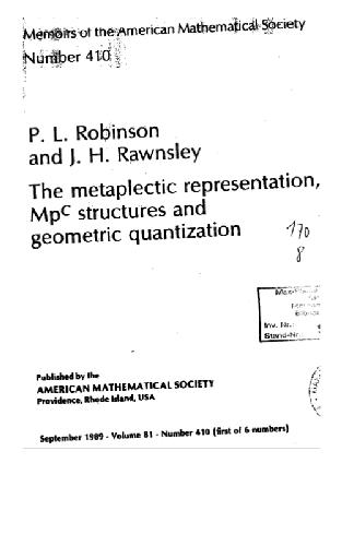 The metaplectic representation, Mp^c structures and geometric quantization