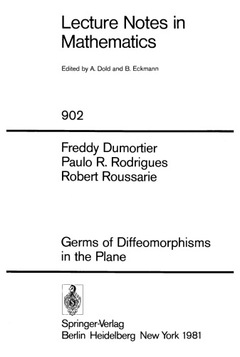 Germs of Diffeomorphisms in the Plane