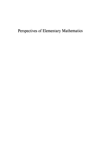 Perspectives of Elementary Mathematics