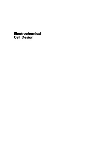 Electrochemical Cell Design