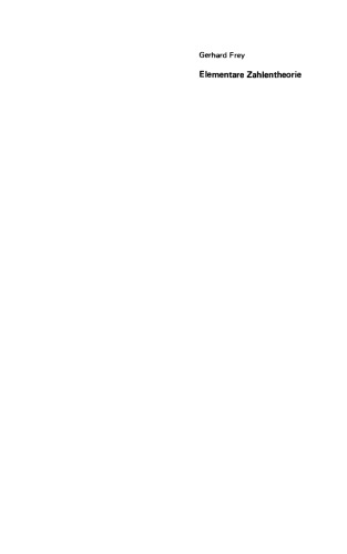 Elementare Zahlentheorie