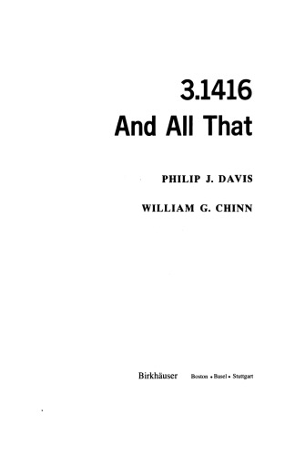 3.1416 And All That