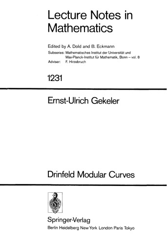 Drinfeld Modular Curves