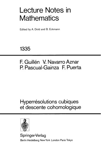 Hyperrésolutions cubiques et descente cohomologique