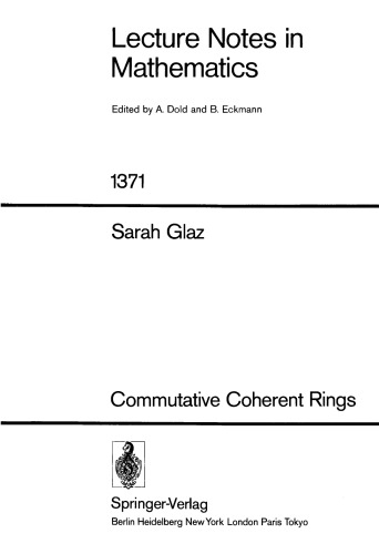 Commutative Coherent Rings