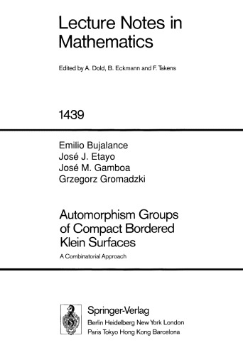 Automorphism Groups of Compact Bordered Klein Surfaces: A Combinatorial Approach