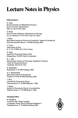 Schrödinger Operators The Quantum Mechanical Many-Body Problem: Proceedings of a Workshop Held at Aarhus, Denmark 15 May - 1 August 1991