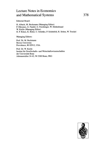 Modern Methods of Optimization: Proceedings of the Summer School “Modern Methods of Optimization”, held at the Schloß Thurnau of the University of Bayreuth, Bayreuth, FRG, October 1–6, 1990