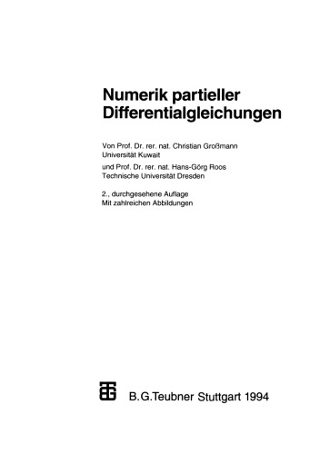 Numerik partieller Differentialgleichungen