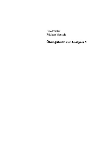 Übungsbuch zur Analysis: Aufgaben und Lösungen