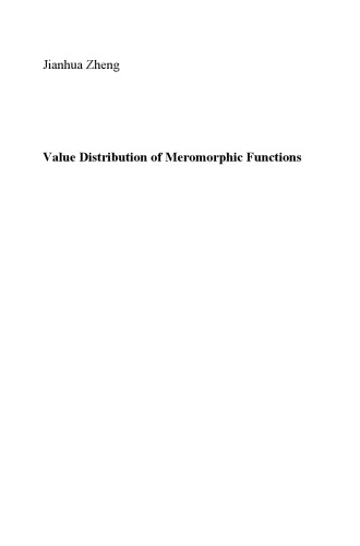 Value Distribution of Meromorphic Functions