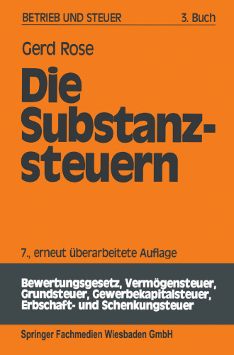 Die Substanzsteuern