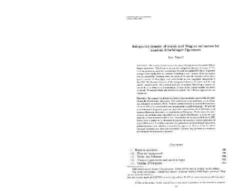 Integrated density of states and Wegner estimates for random Schrodinger operators