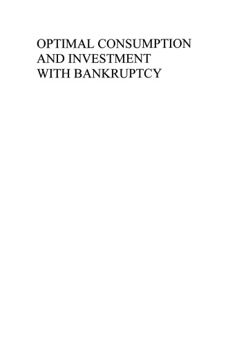 Optimal Consumption and Investment with Bankruptcy