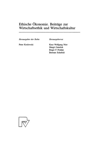 Persona Oeconomica: Personalität als Ansatz der Unternehmensethik