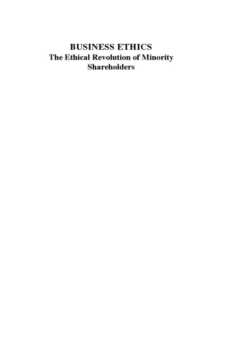 Business Ethics: The Ethical Revolution of Minority Shareholders