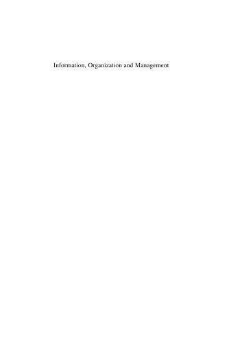 Information, Organization and Management