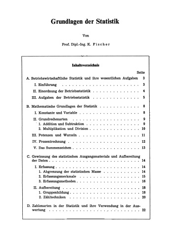 Grundlagen der Statistik