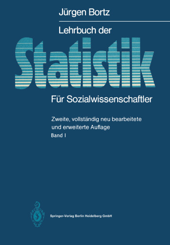 Lehrbuch der Statistik: Für Sozialwissenschaftler