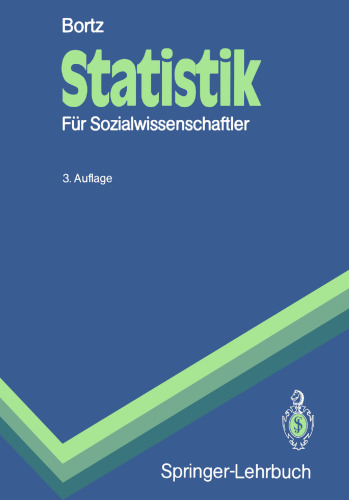 Statistik: Fur Sozialwissenschaftler