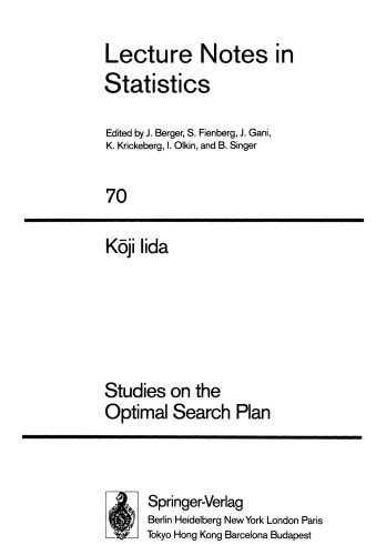 Studies on the Optimal Search Plan