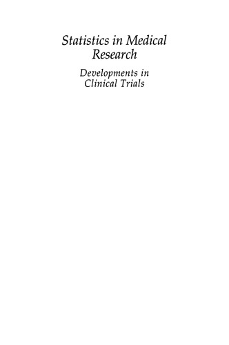 Statistics in Medical Research: Developments in Clinical Trials