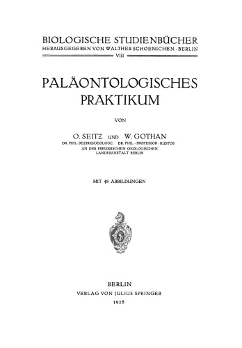 Palaontologisches Praktikum