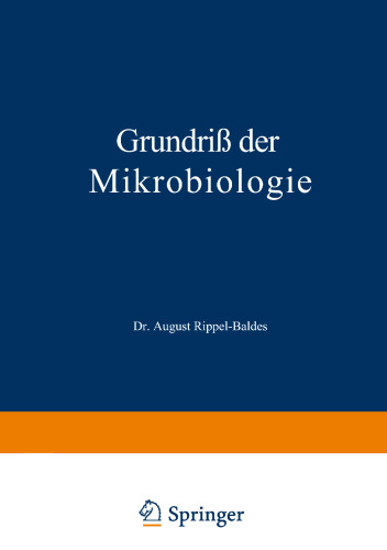 Grundriß der Mikrobiologie