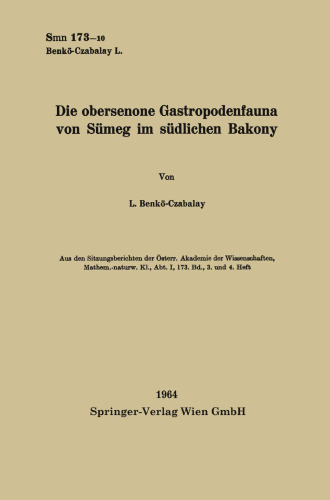 Die obersenone Gastropodenfauna von Sumeg im sudlichen Bakony