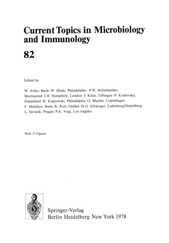 Current Topics in Microbiology and Immunology