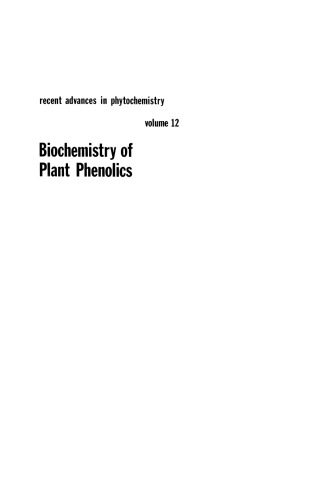 Biochemistry of Plant Phenolics