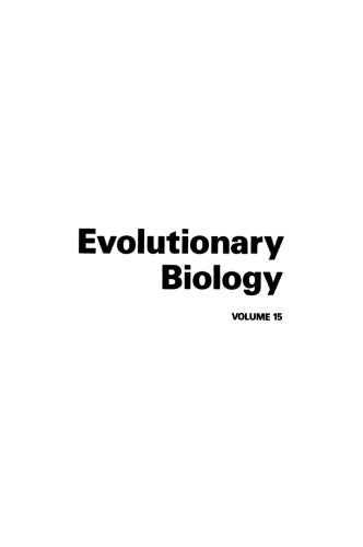 Evolutionary Biology: Volume 15