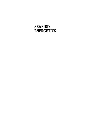 Seabird Energetics