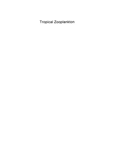 Tropical Zooplankton