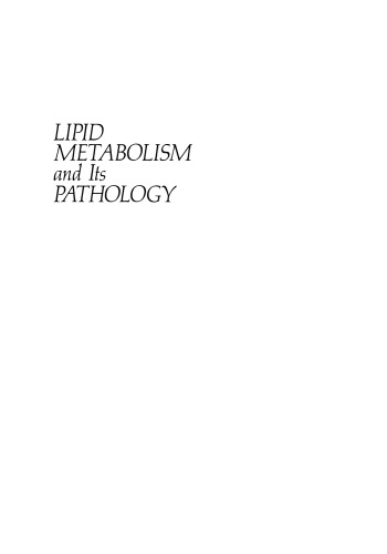 Lipid Metabolism and Its Pathology