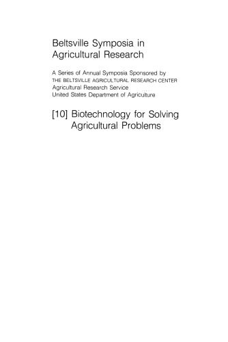 Biotechnology for Solving Agricultural Problems