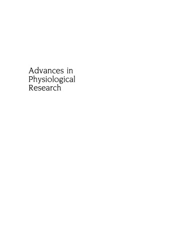 Advances in Physiological Research