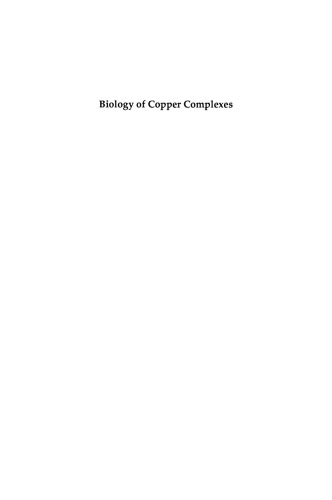 Biology of Copper Complexes